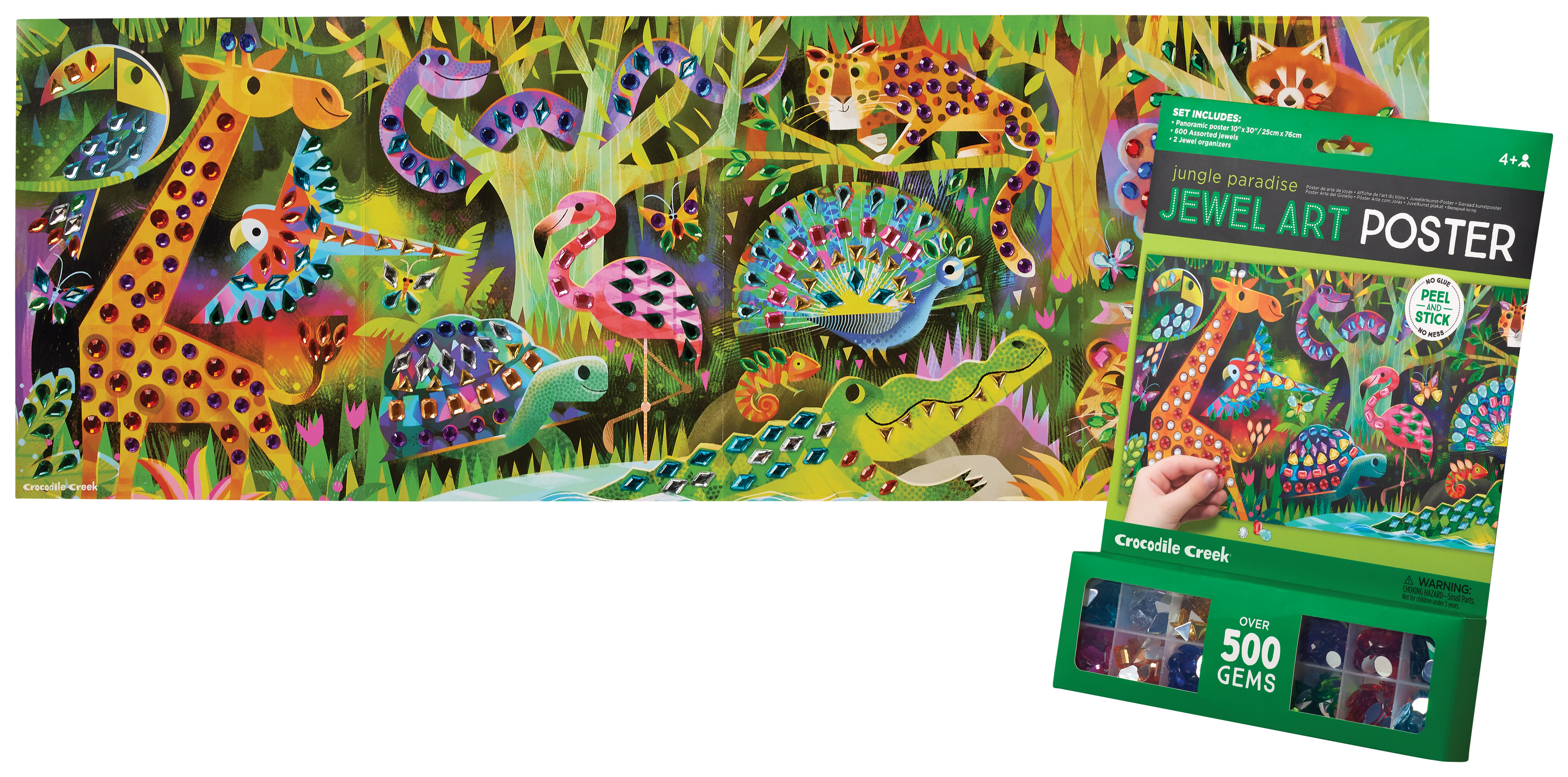 Jewel Art Poster - Jungle Paradise – Crocodile Creek