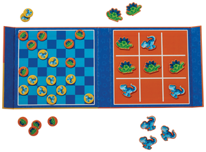 Magnetic Games/Tic Tac Toe & Checkers - Dino