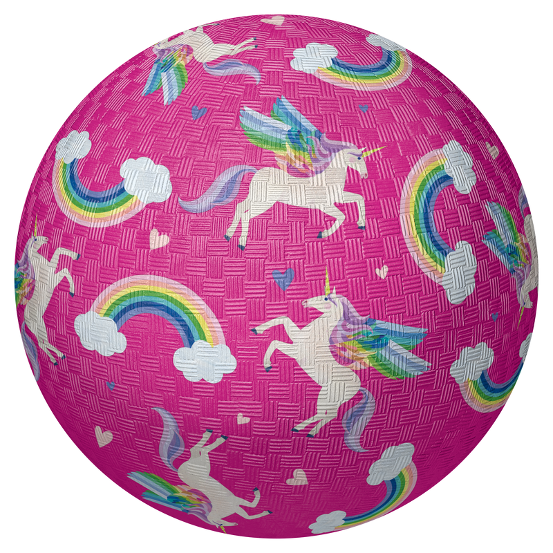 5" Playground Ball - Unicorn Rainbow
