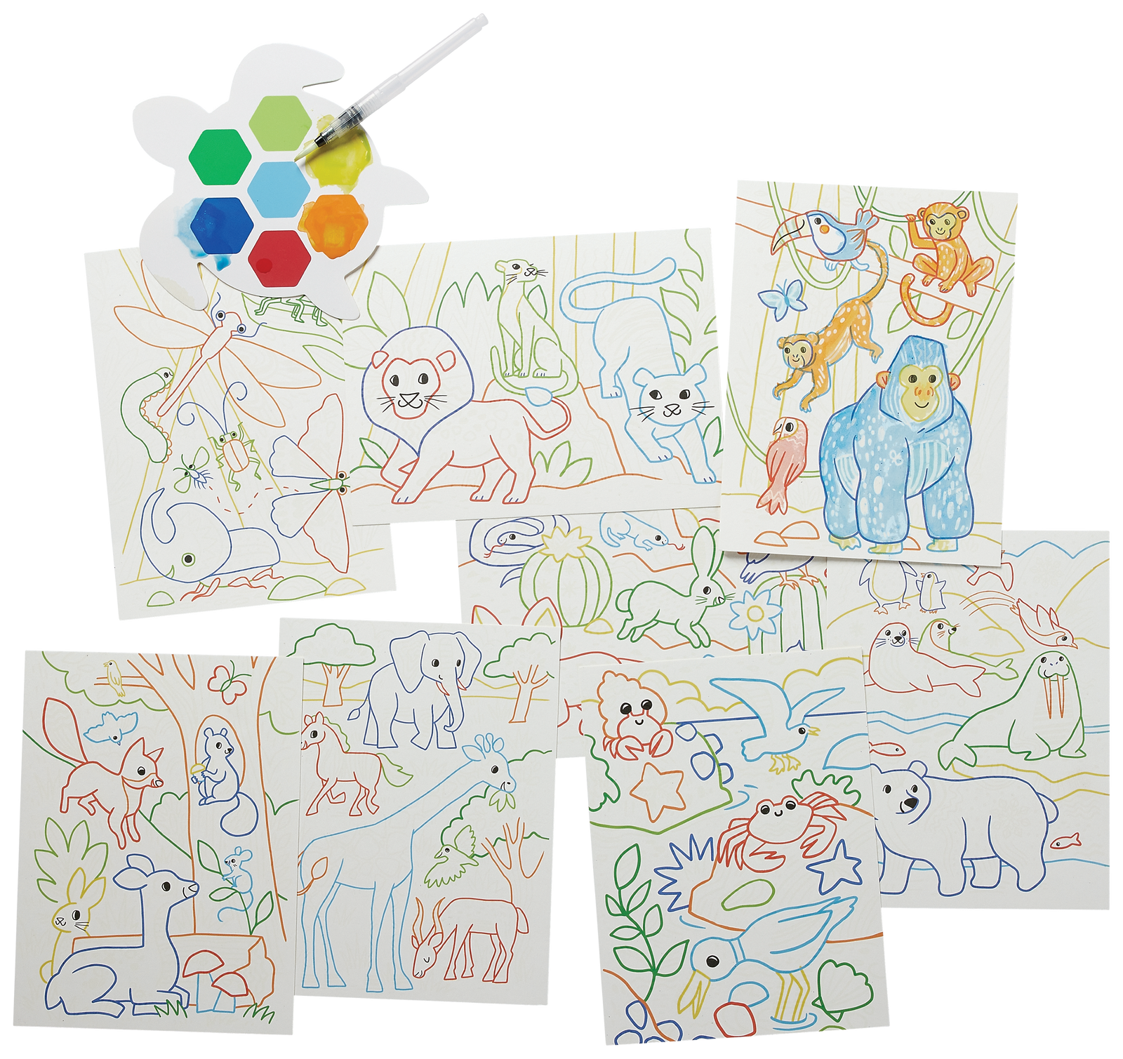 Magic Watercolor/Amazing Animals