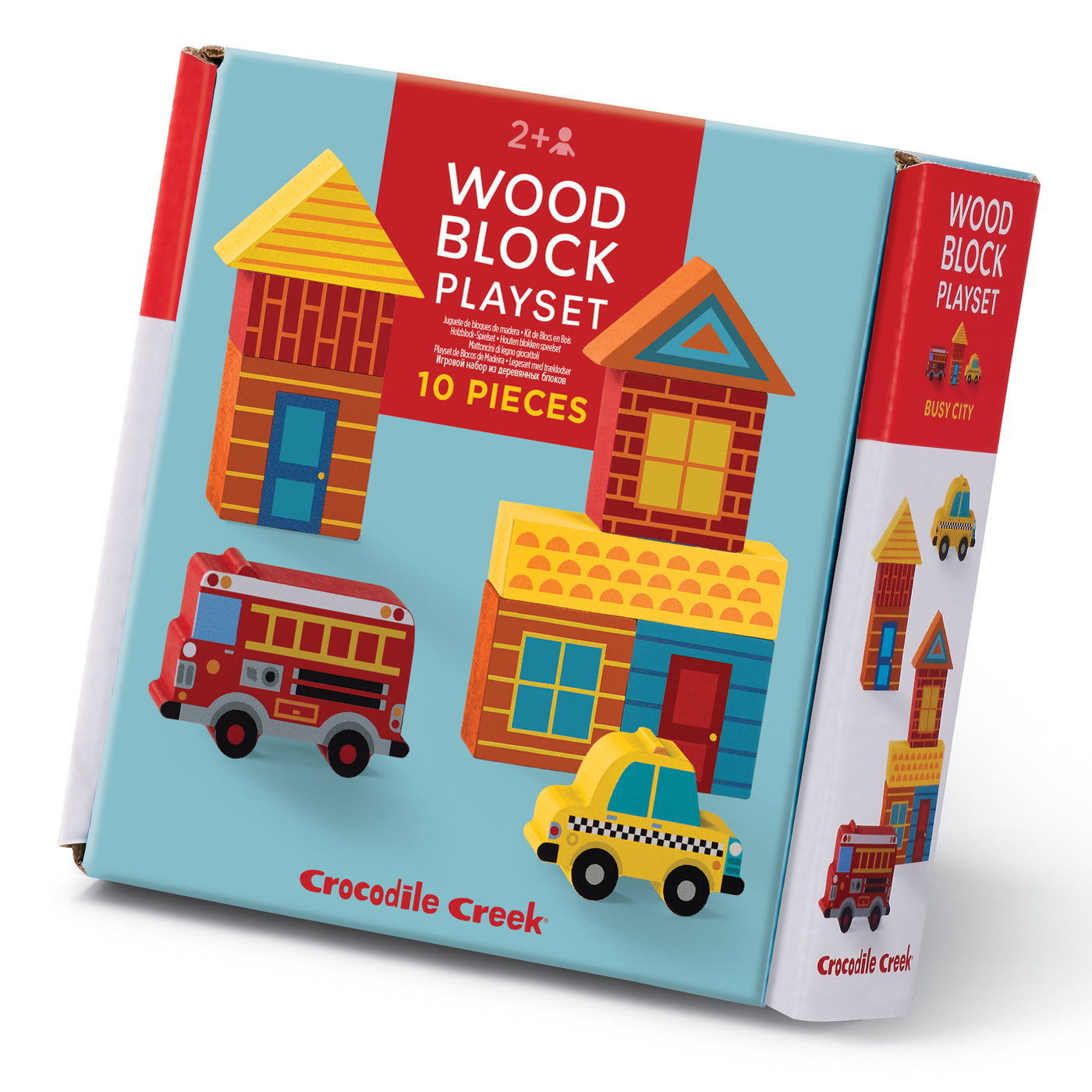 Build & Play Mini Wood Blocks - Busy City