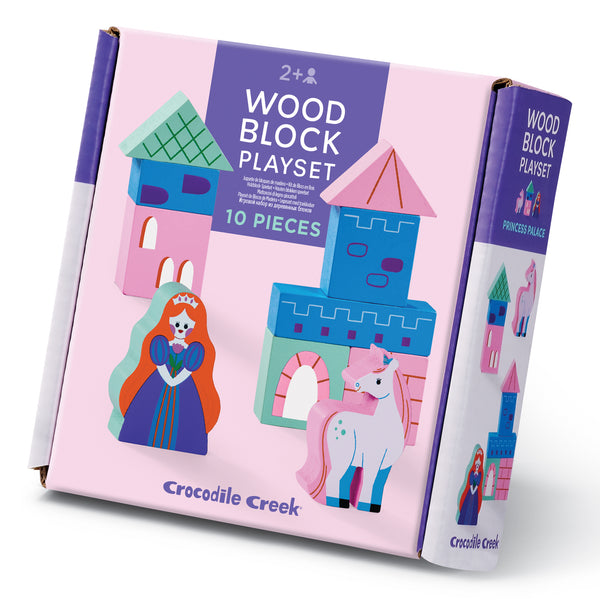 Build & Play Mini Wood Blocks - Princess Palace – Crocodile Creek