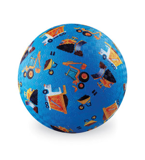 7" Playground Ball - Blue Construction