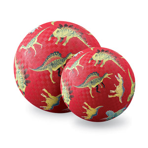5" Playground Ball - Dinosaurs Red