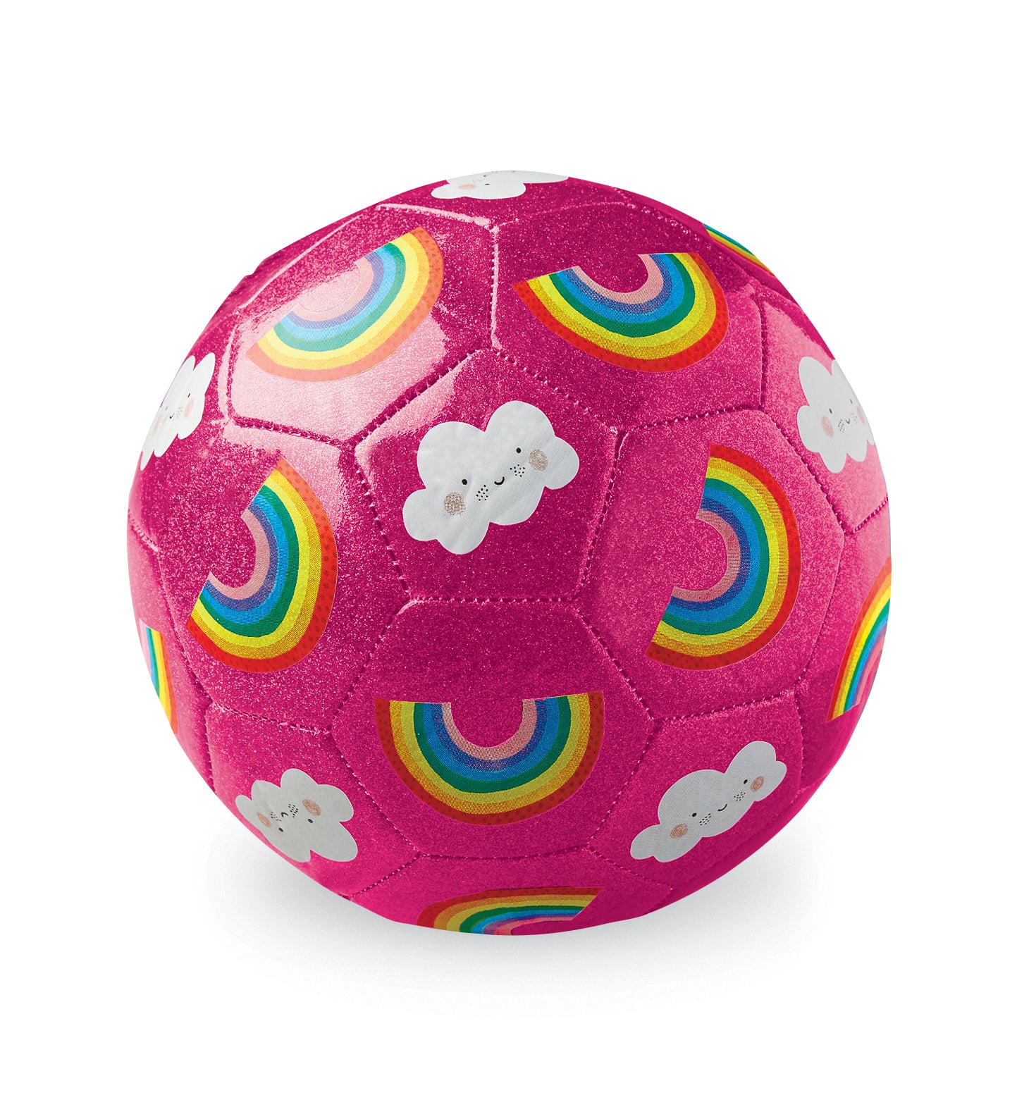 Size 3 Glitter Soccer Ball - Rainbow