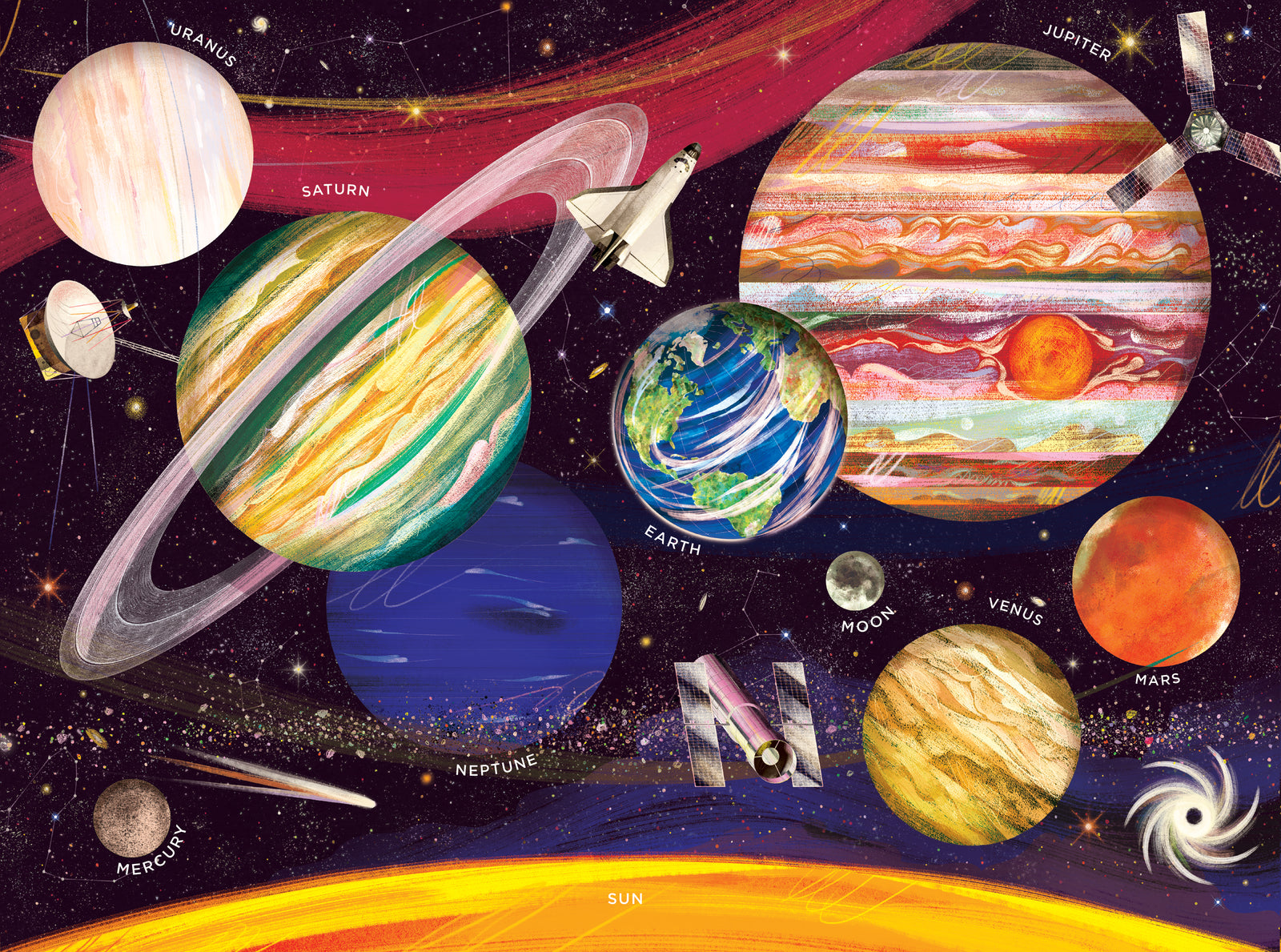 500-Piece Boxed Puzzle - Solar System
