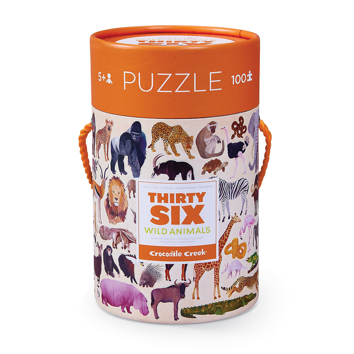 100-Piece Puzzle - 36 Wild Animals