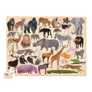 100-Piece Puzzle - 36 Wild Animals
