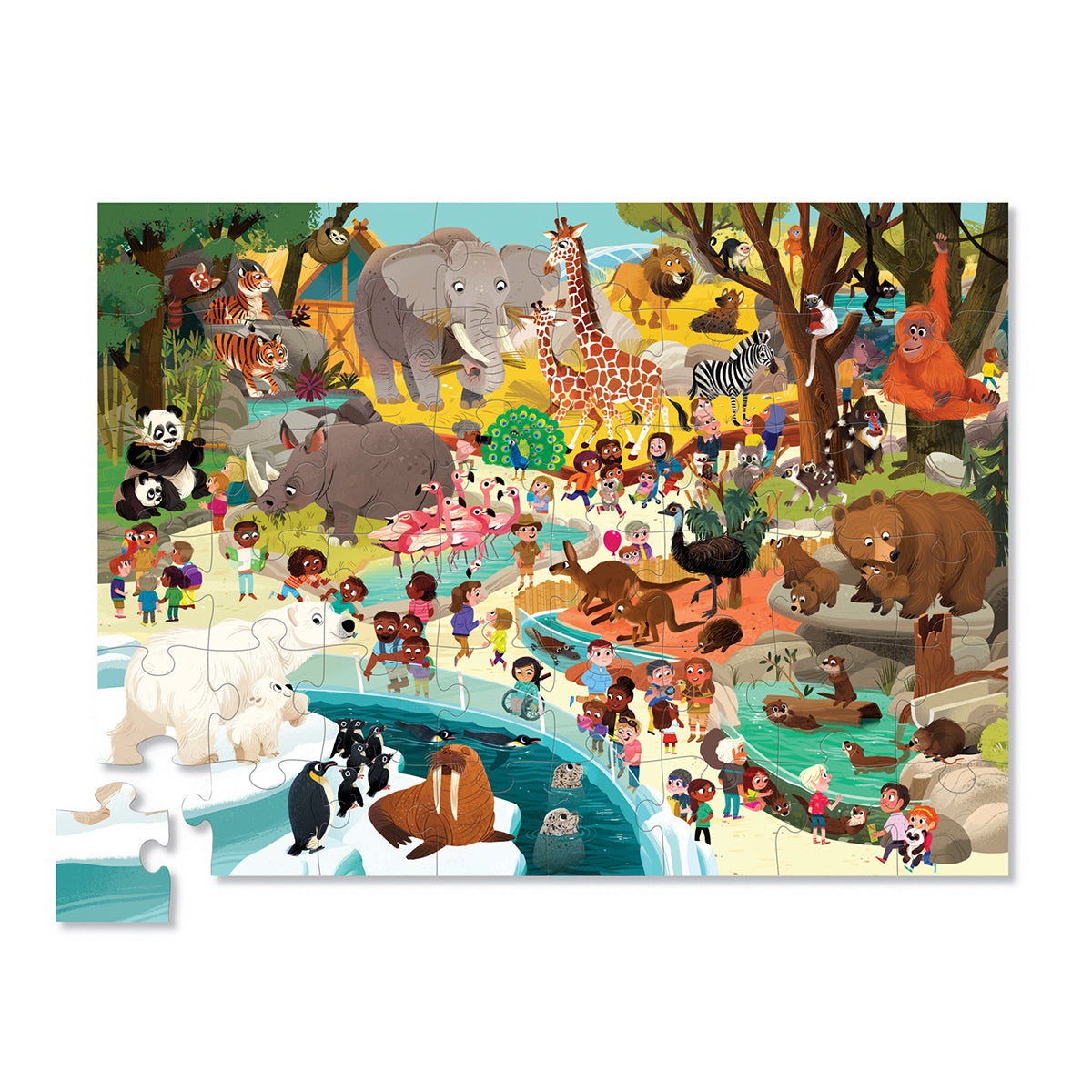 48-Piece Puzzle - Day at the Zoo