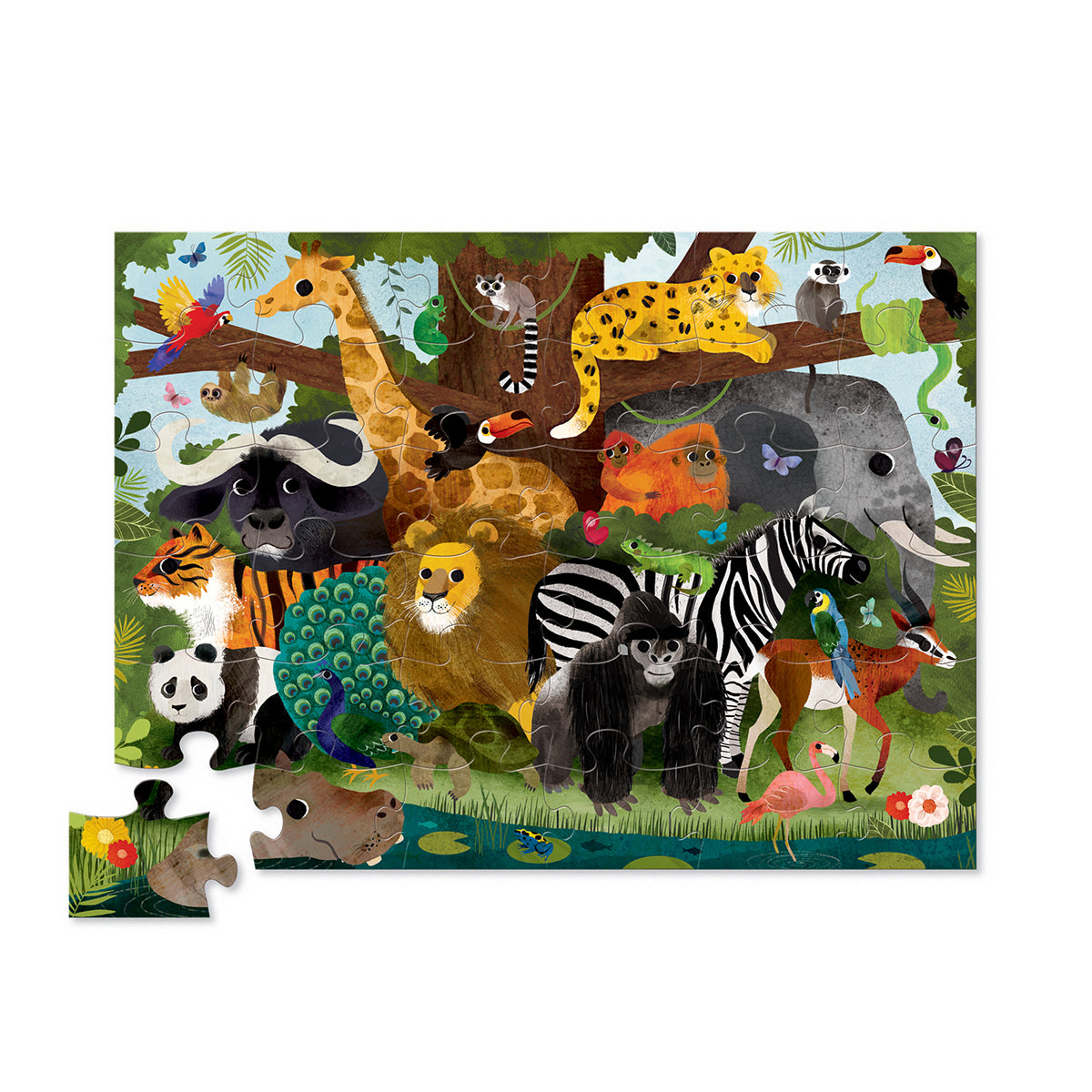 36-Piece Puzzle - Jungle Friends