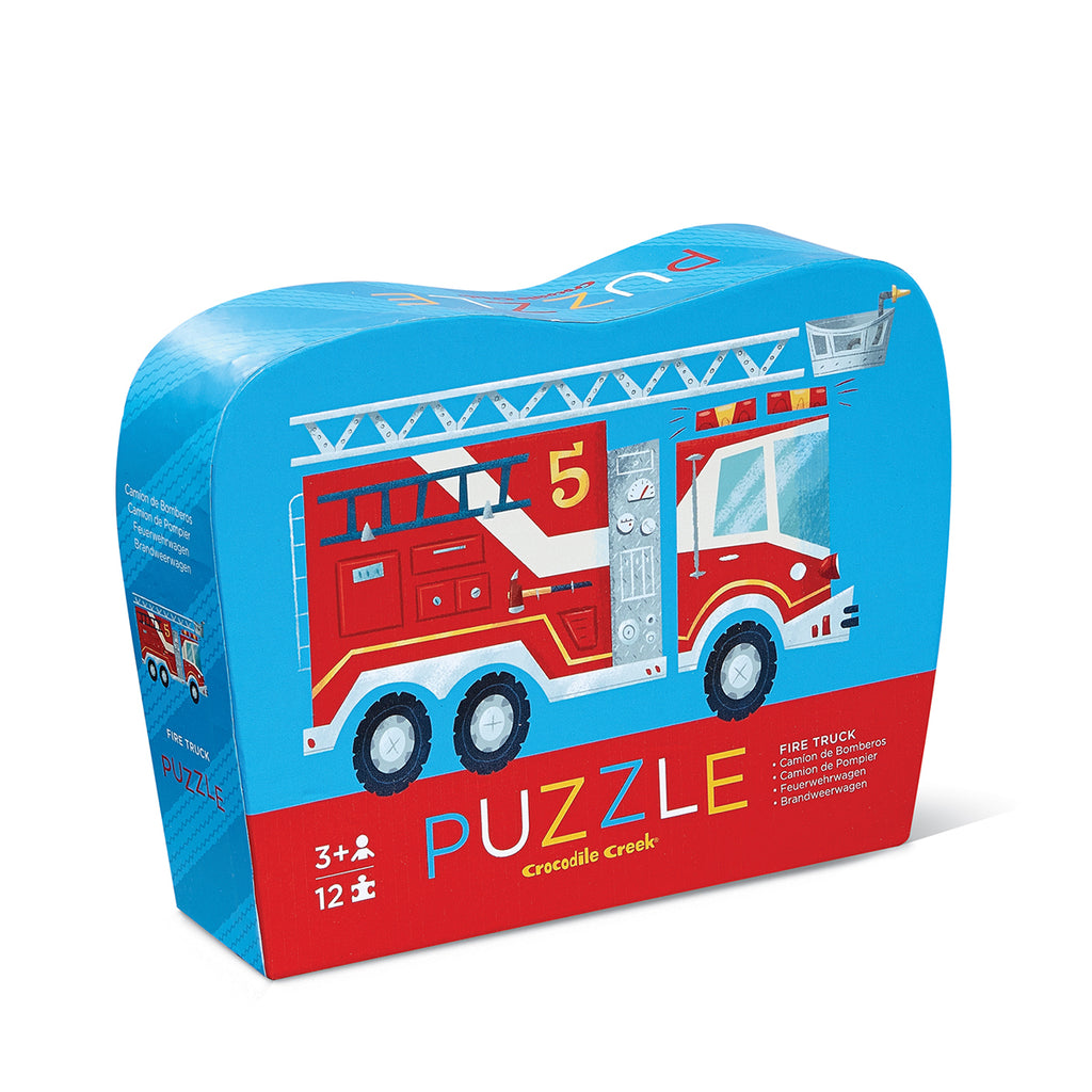 12-Piece Mini Puzzle - Fire Truck – Crocodile Creek