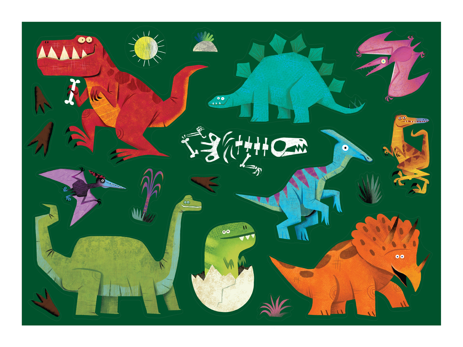 Coloring Poster - Dino World