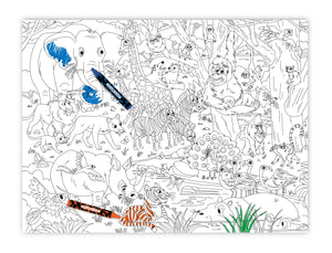 Coloring Poster - Jungle Jamboree