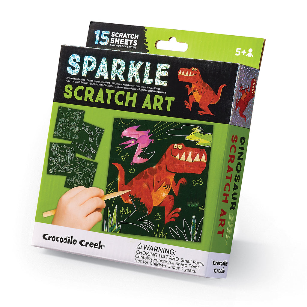 Sparkle Scratch Art - Dinosaur – Crocodile Creek