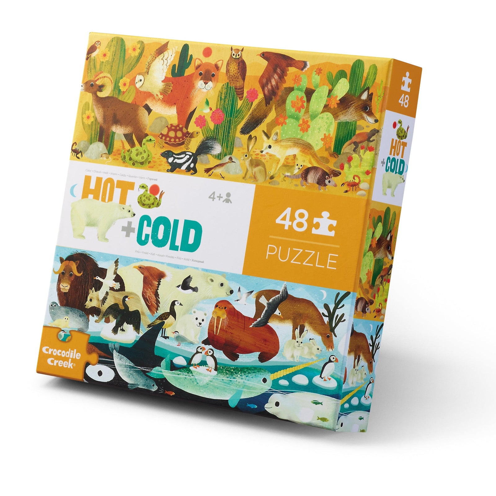 48-Piece Opposites Puzzle - Hot + Cold