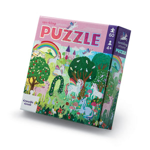 60-Piece Foil Puzzle - Sparkling Unicorn