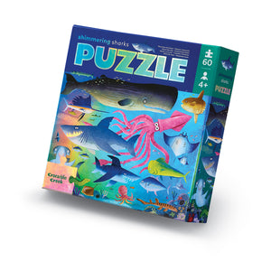 60-Piece Foil Puzzle - Shimmering Sharks