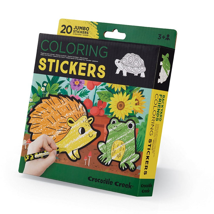 Coloring Stickers - Backyard Friends