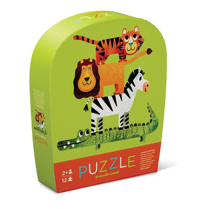 12-Piece Mini Puzzle - Jungle Friends